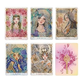 【正規品オラクルカード】美麗イラスト✨幻想的で美しい妖精たちのオラクル／金縁 女神パワーオラクルカード (日本語版説明書付)新品未開封正規品